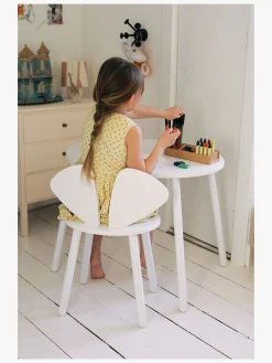 Nofred Stol og Bord Mus, Hvid