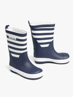 Nordbjørn Dunder Forede Gummistøvler, Navy/White