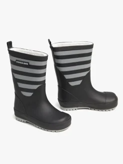 Nordbjørn Dunder Forede Gummistøvler, Grey/Black