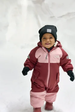 Nordbjørn Fernie Babyflyverdragt, Silver Pink/Oxblood Red