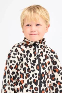 Nordbjørn Malö Fleecetrøje, Leopardy Rustic Sandshell