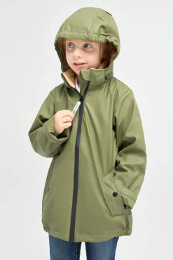 Nordbjørn Marstrand Foret Regnjakke, Olive Green