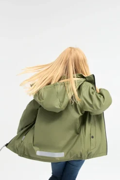 Nordbjørn Marstrand Foret Regnjakke, Olive Green