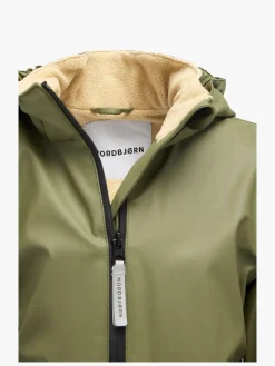 Nordbjørn Marstrand Foret Regnjakke, Olive Green