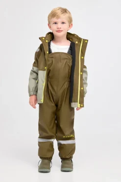 Nordbjørn Molde Foret Regnsæt, Dark Olive/Shadow