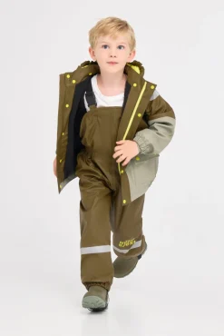 Nordbjørn Molde Foret Regnsæt, Dark Olive/Shadow