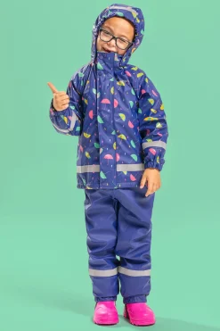 Nordbjørn Skagen Foret Regnsæt, Umbrellas Blue Print