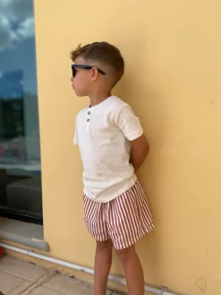 Nordbjørn Solarino Badebukser, Brown Stripe