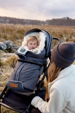 Nordlys Saga Lammeskindskørepose, Grå/Natur
