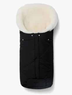 Nordlys Thyra Lammeskindskørepose, Sort/Hvid