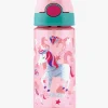 Nuby Soft Straw Push Drikkedunk Enhjørning 540 ml, Pink