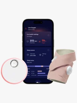 Owlet Dream Sock Babyalarm, Dusty Rose