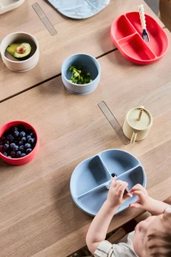 OYOY Enkei Skål Silikone, Dusty Blue