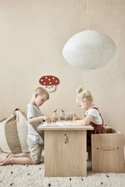 OYOY Moyo Lampeskærm Large, Off White/Black