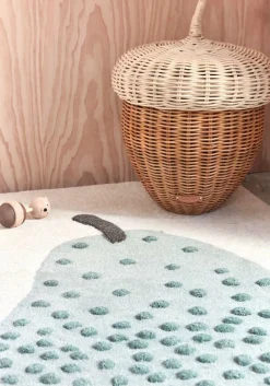 OYOY Pear Tuftet Gulvtæppe 75x120, Grøn