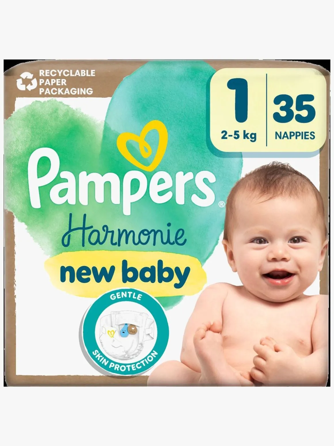Pampers Harmonie New Baby Bleer Str. 1 2-5kg 35-pak