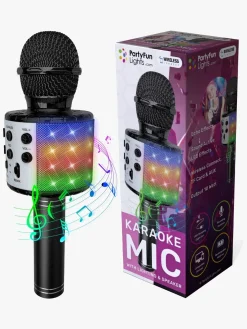 PartyFunLights Karaokemikrofon Bluetooth, Sort
