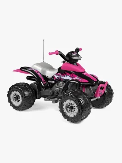 PegPérego Corral T-Rex Firehjulet ATV 330W, Lyserød/Sort