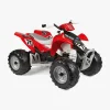 PegPérego Polaris Outlaw Firehjulet ATV 330W, Rød/Hvid