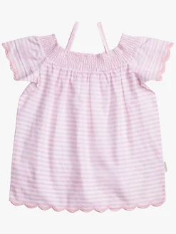 Petite Chérie Atelier Phillipa Top, White/Pink