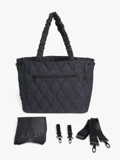 Petite Chérie Chloé Quilted Pusletaske, Black