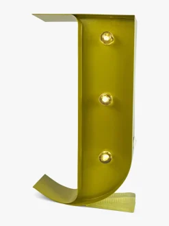 Petite Déco Bogstavlampe J, Guld