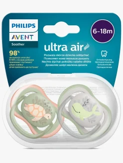 Philips Avent Ultra Air Deco Sut 2-Pak 6-18m, Grøn/Grå