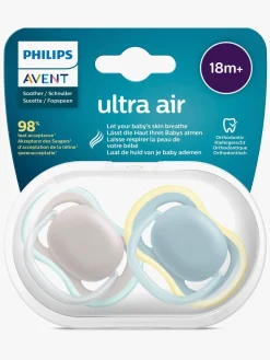 Philips Avent Ultra Air Deco Sut 2-Pak 18+m, Grå/Blå