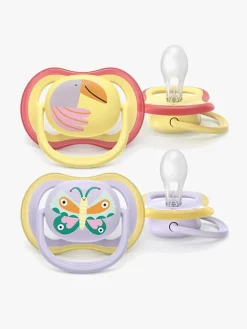 Philips Avent Ultra Air Sut 0-6m 2-pak, Lyselilla/lysegul