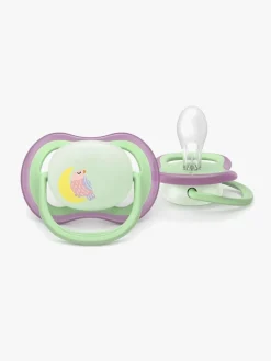 Philips Avent Ultra Air Sut Nat 6-18m 2-pak, Pink/lysegrøn