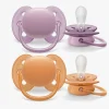 Philips Avent Ultra Soft Sut 6-18m 2-Pak, Lilla/Orange