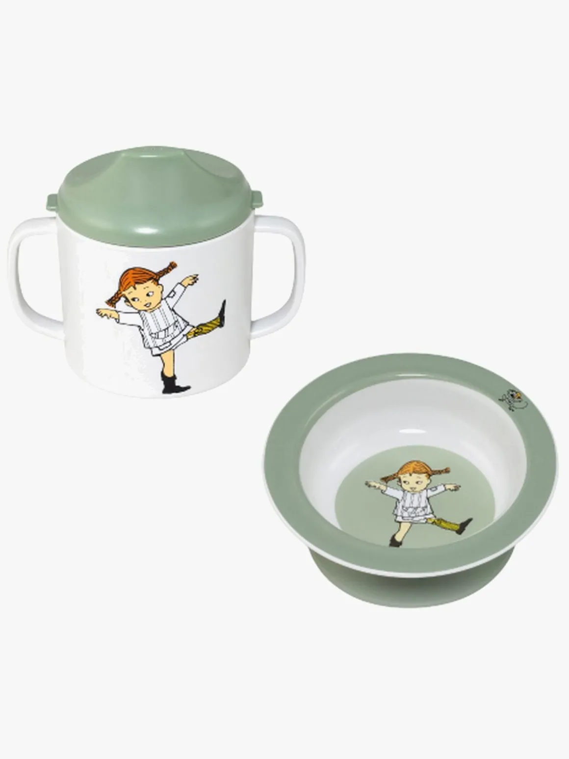 Pippi Langstrømpe Cirkus Spisesæt, Grøn