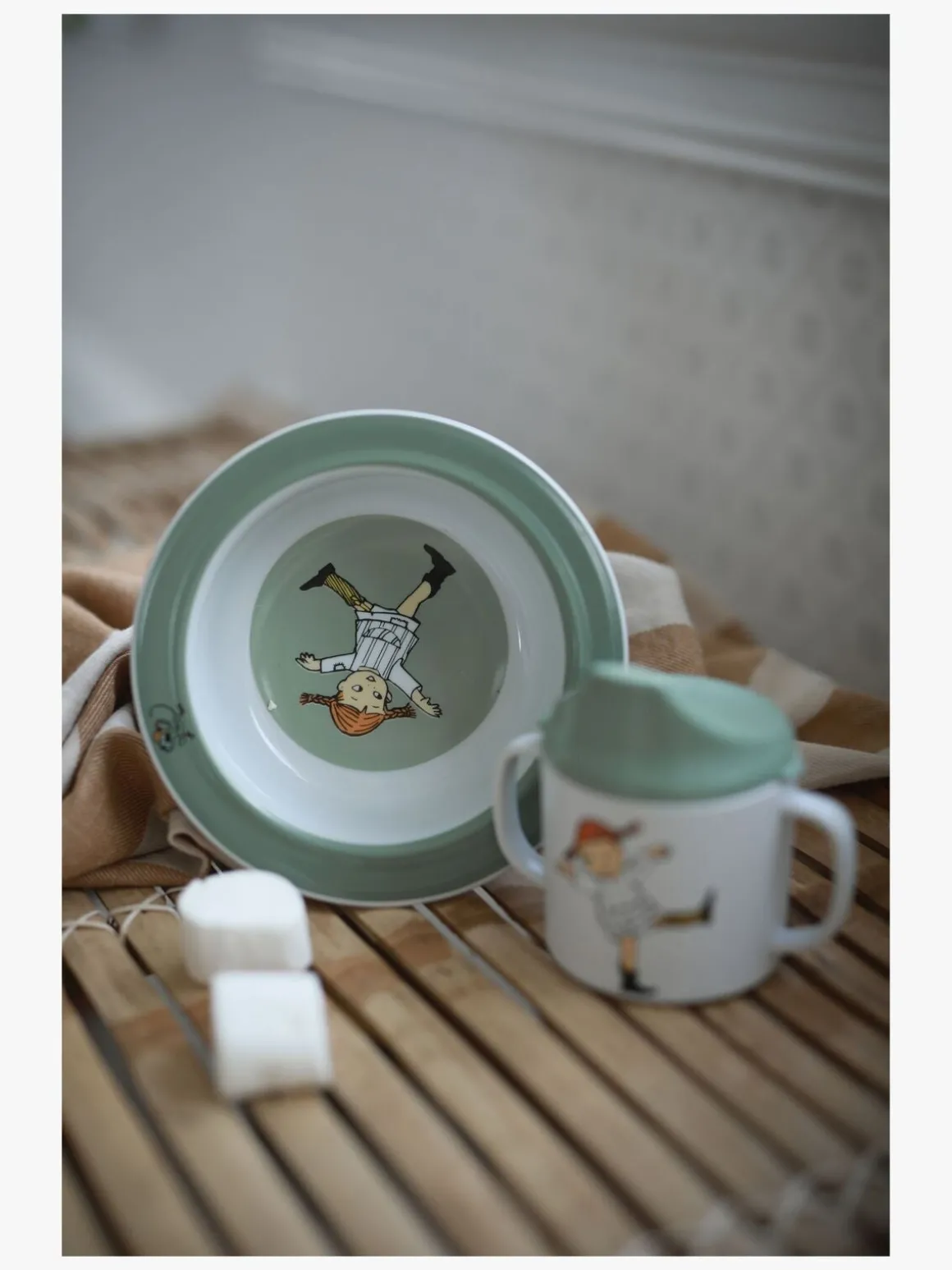 Pippi Langstrømpe Cirkus Spisesæt, Grøn