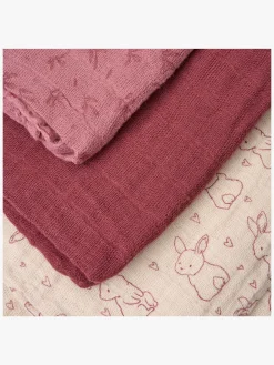 Pippi Tæpper/ Stofbleer i Musselin 6-Pak, Old Rose