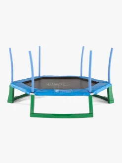 Plum Junior Jumper Trampolin inkl. Beskyttelsesnet 220 cm, Blå/Grøn