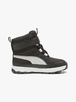 Puma Evolve Puretex AC PS Vinterstøvler, Black/Ash Grey/White