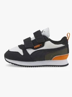 Puma R78 V Inf Sneakers, Puma White/Puma Black/Vibrant Orange