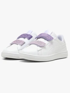 Puma Smash 3.0 Glitter Velcro V PS Sneakers, Hvid
