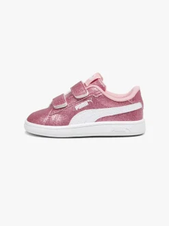 Puma Smash 3.0 Glitz Glam V Infant Sneakers, Peach Smoothie/White