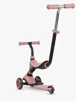 QPlay Sema 5-in-1 Trehjulet Løbehjul, Pink