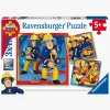 Ravensburger Puslespil Brandmand Sam Til Undsætning! 3x49 Brikker
