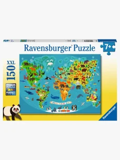 Ravensburger Puslespil Dyr Verdenskort 150 Brikker