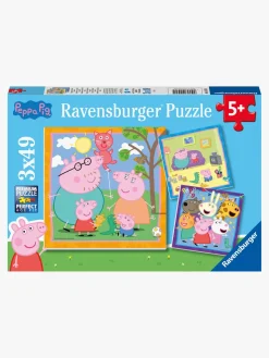 Ravensburger Puslespil, Gurli Gris 3x49 Brikker