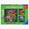 Ravensburger Puslespil Minecraft Biomes 3x49 Brikker