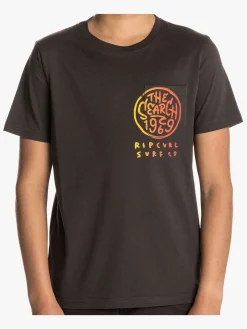 Rip Curl Multi Art SS Tee T-shirt, Pirate Black