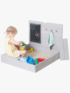 Roba Sandkasse med Låg, Grå