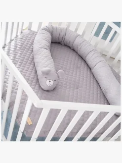 Roba Style Hexagon Kravlegård med Hjul, White & Grey