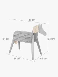 Roba Udendørslegehest 123 cm, Grå