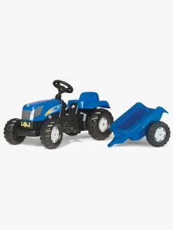 Rolly Toys Traktor med Anhænger Kid NH Blå