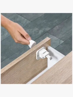 Safe & Care Selvklæbende Magnetisk Lås, Hvid